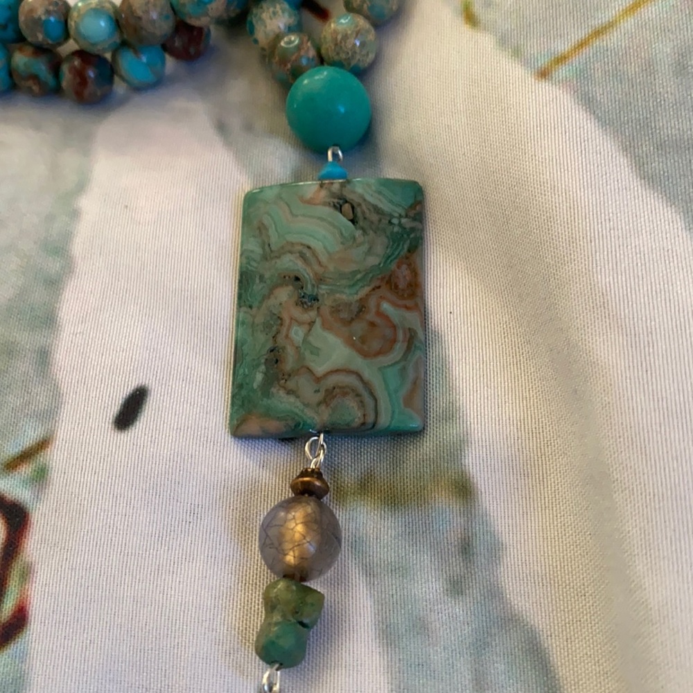 Pretty ‘ocean jasper’ necklace